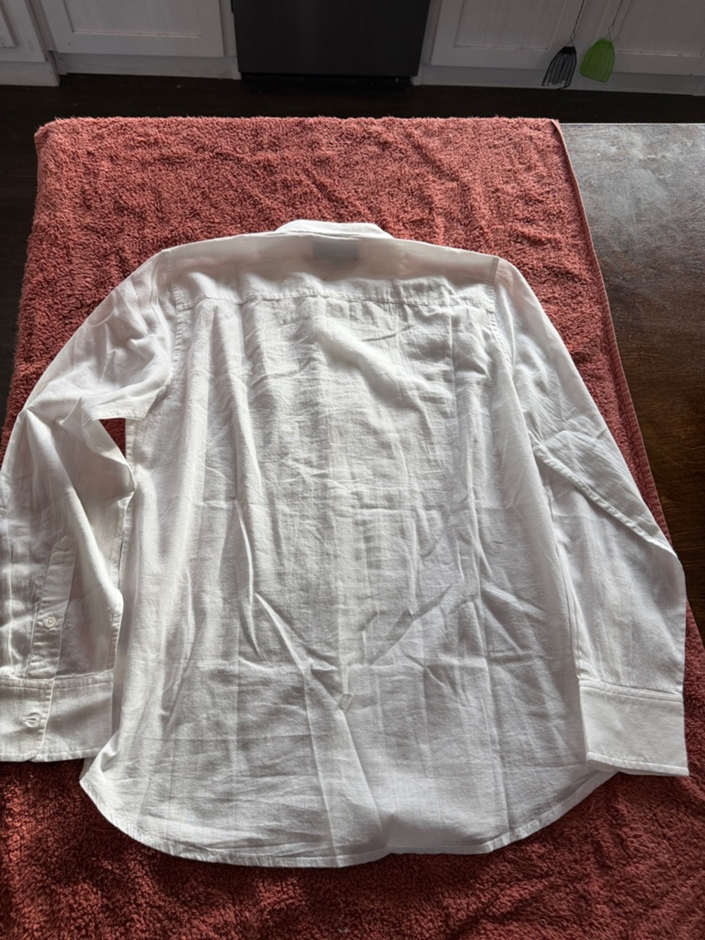 White Ruffle-Front women’s Blouse - Picture 8 of 8
